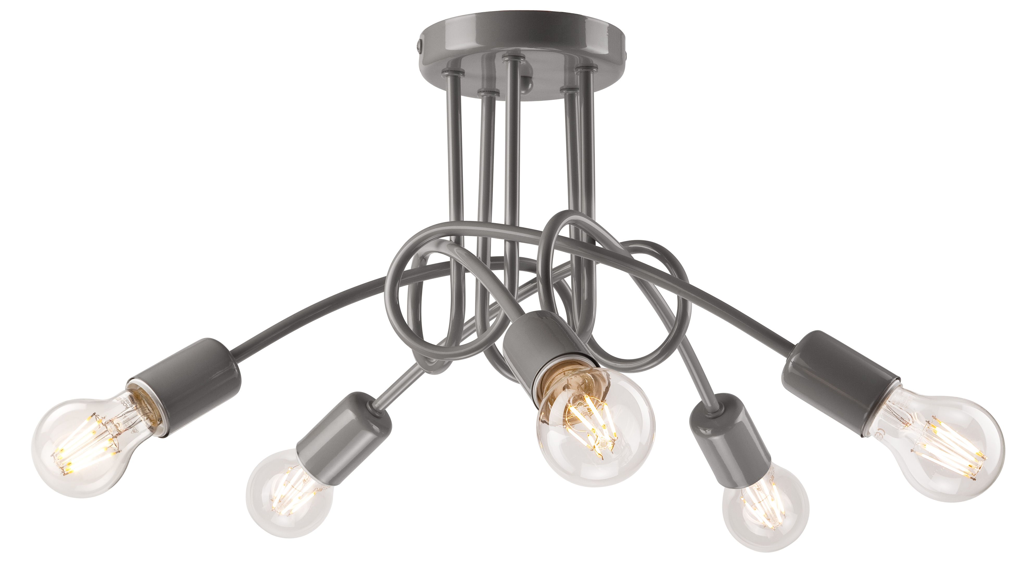 Camilla valaisin, harmaa