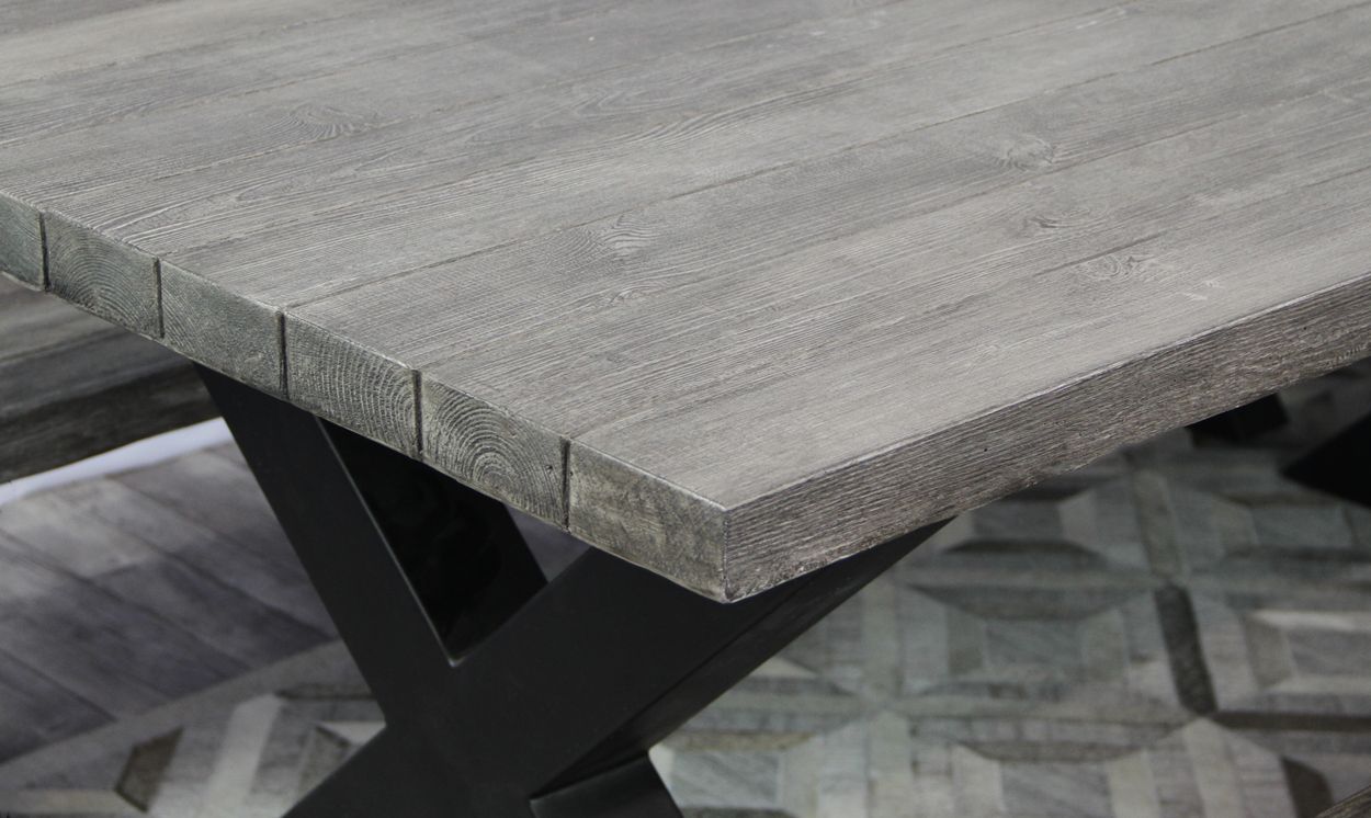 Loft Industrial ruokapöytä 100x200cm, betonikansi