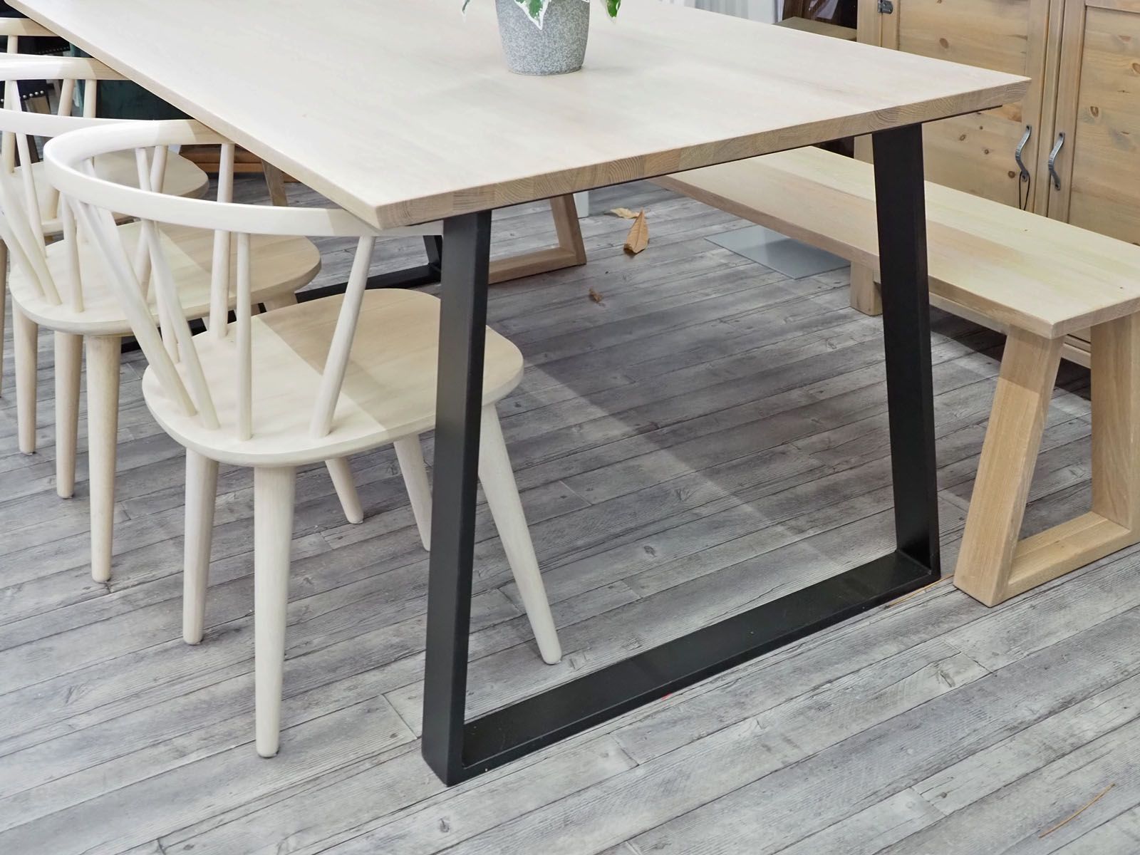 Anttiina Loiste-ruokapöytä 190cm, valkopesty tammi