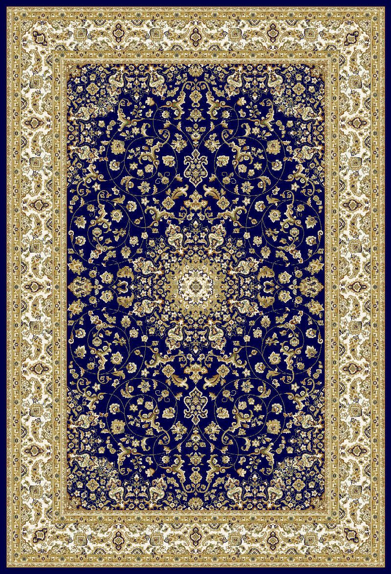 Ritz plyysimatto Medaljonki sininen, 160x235cm