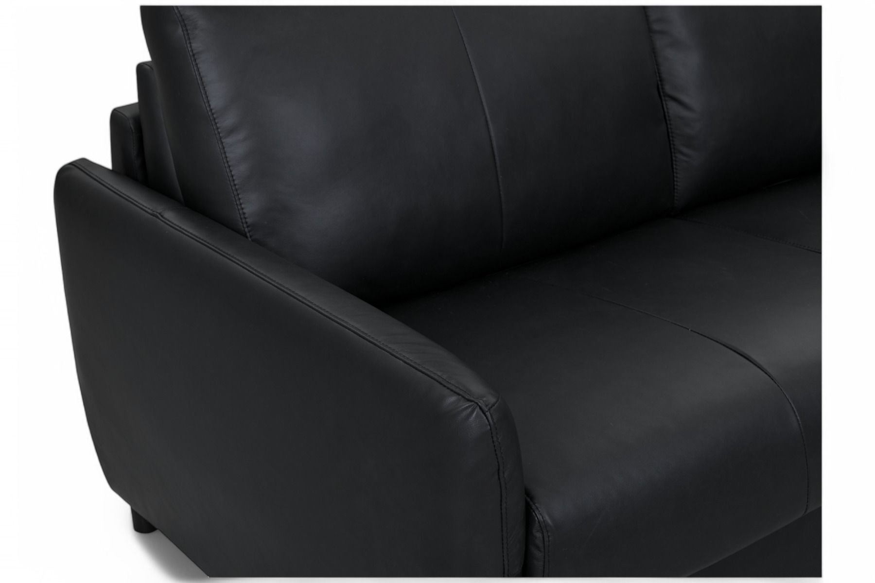 Lucca vuodesohva nahkaverhoilu, musta