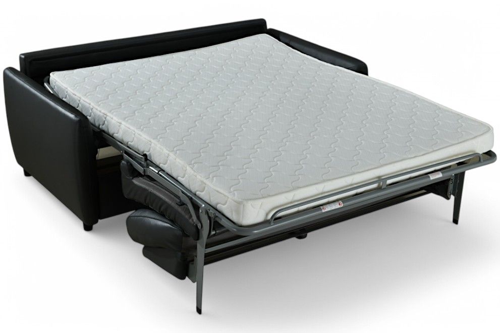 Lucca vuodesohva nahkaverhoilu, musta