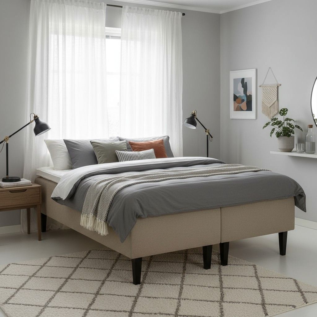 160x00 sänky kotimainen kuvattu makuuhuoneessa