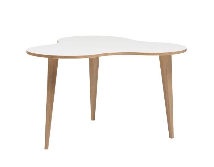 Hiipakka Luna sohvapöytä valk/tammireuna, tammijalat