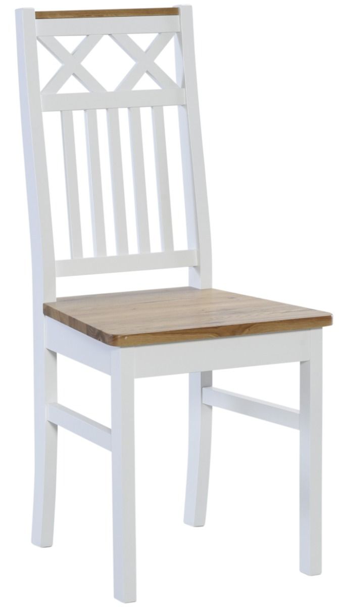 Kaski ruokaryhmä 130x80 + 4 Luoto tuolia, valko-tammi