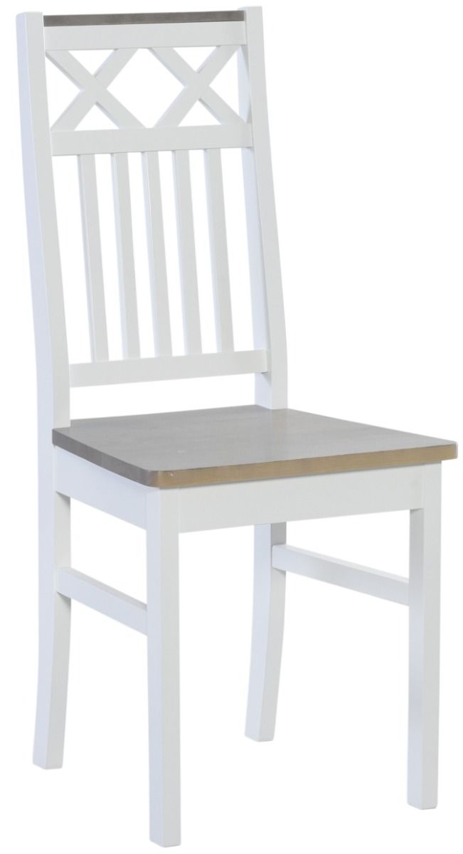 Koivu ruokaryhmä 120x75 + 4 Luoto tuolia, valko-harmaa