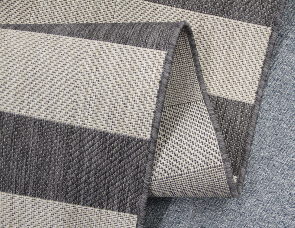 Lyon Stripe Raita käytävämatto 80 cm harmaa