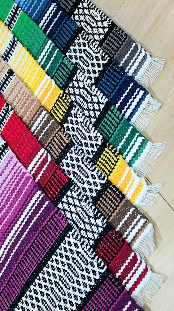 Maija Vihreä puuvillamatto, eri kokoja