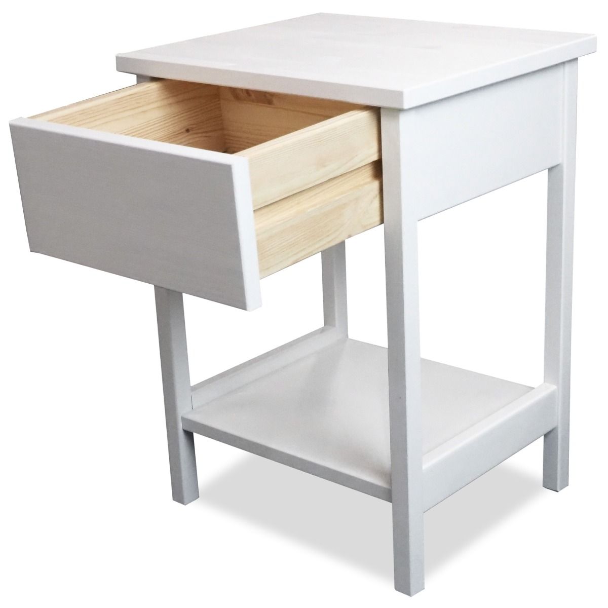 Mari yöpöytä, valkoinen