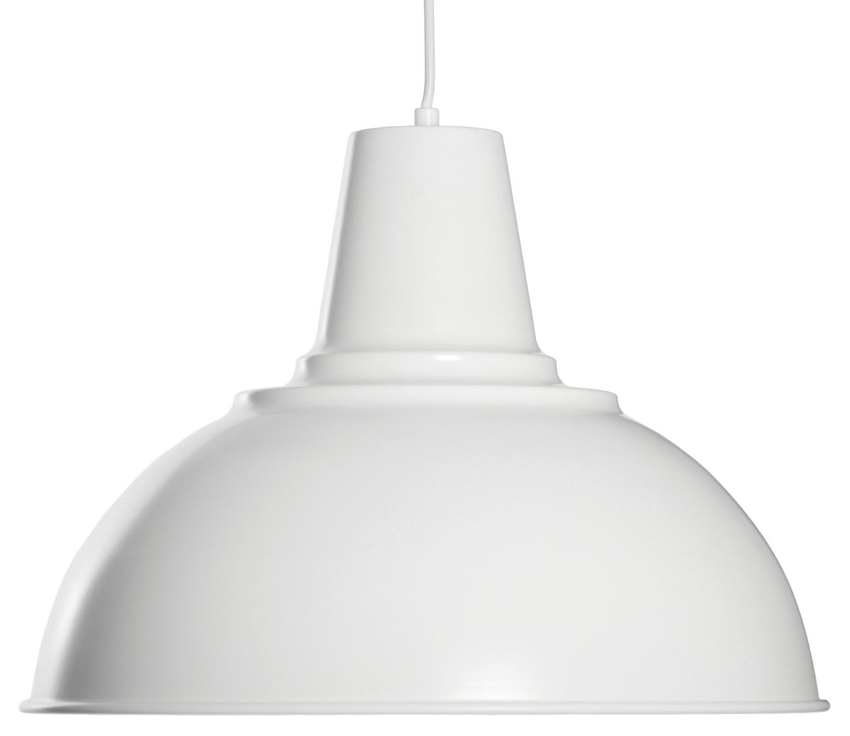 Marianne on tyylikkään pelkistetty riippuvalaisin, jonka valkoinen sisäpinta tehostaa valon heijastumista ja valaistusvoimakkuutta.