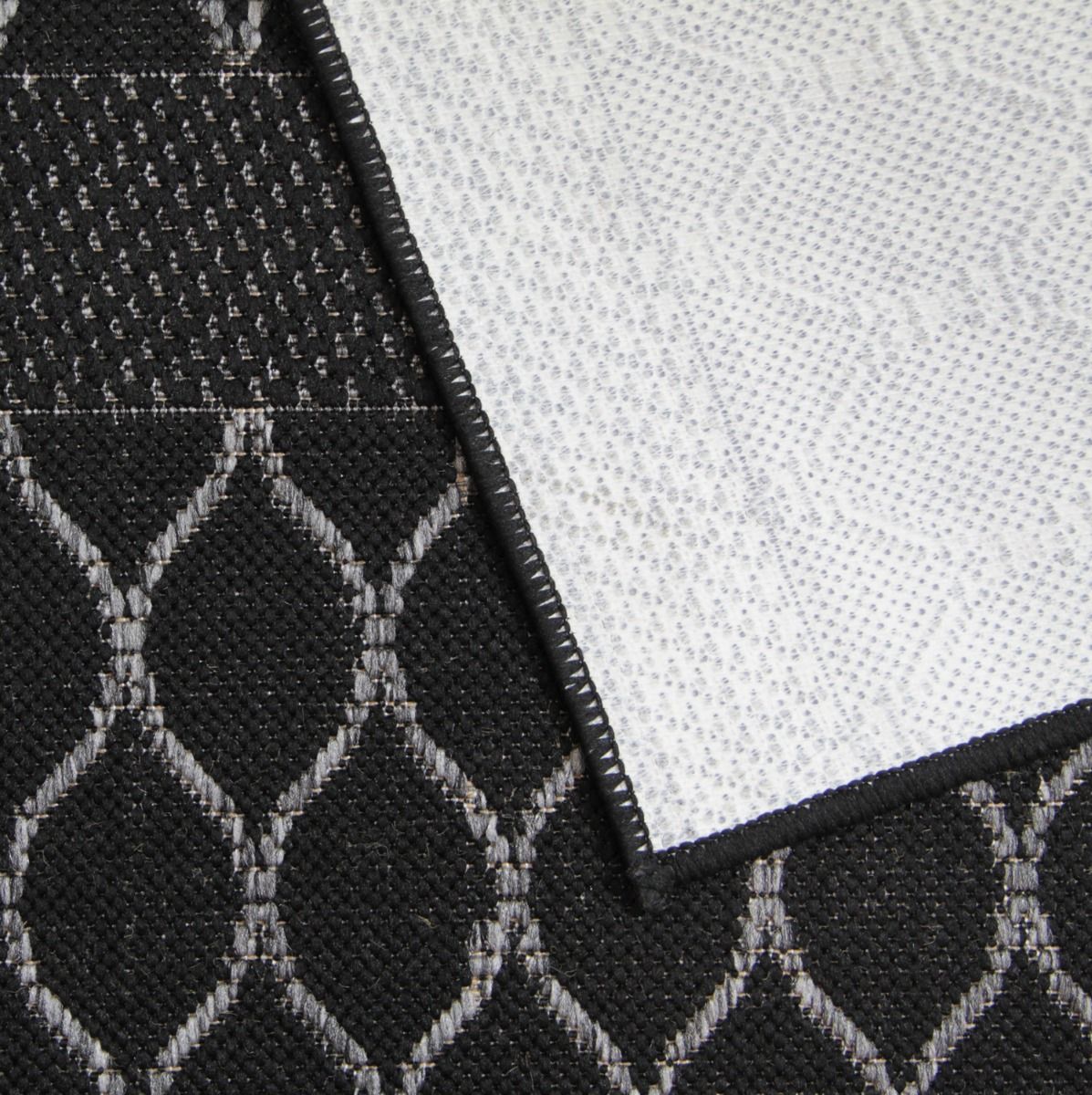 Marokko käytävämatto, lev. 80 cm, musta