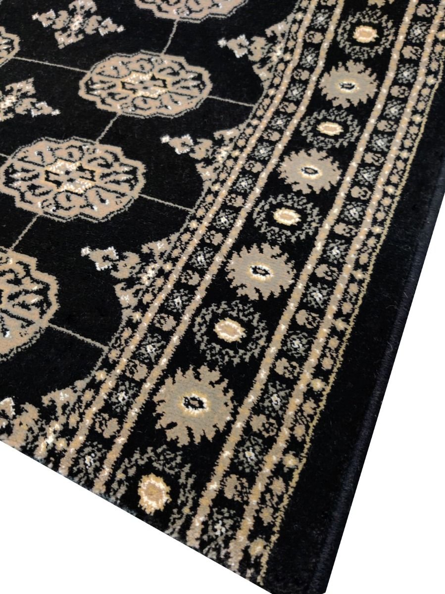 Musta Bochara käytävämatto 80 cm