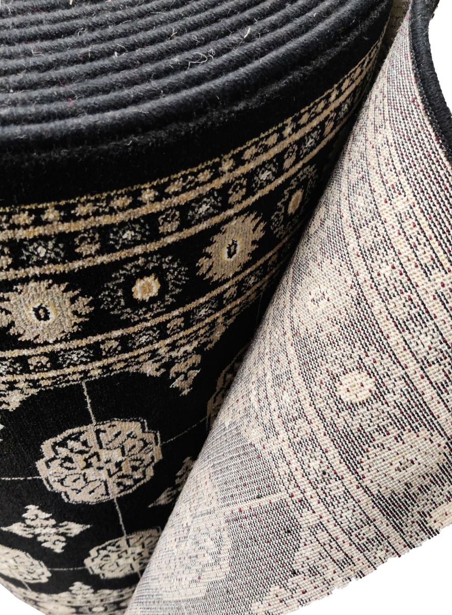 Musta Bochara käytävämatto 80 cm