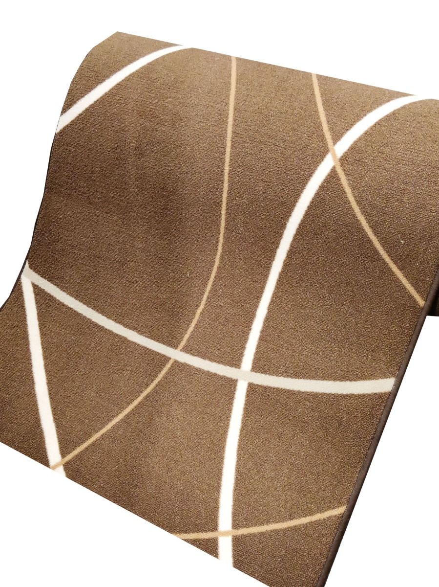 Aalto käytävämatto, ruskea, 80cm