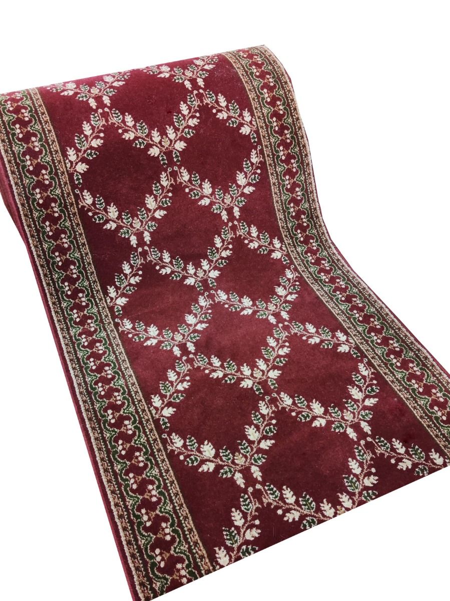 Roosa perinne-käytävämatto, lev. 76 cm