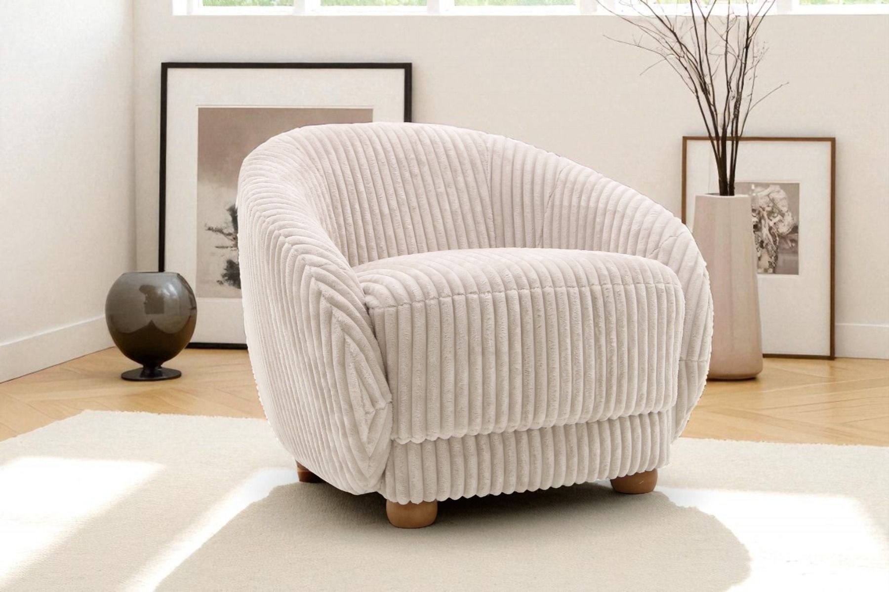 Maya nojatuoli vakosametilla vaalea