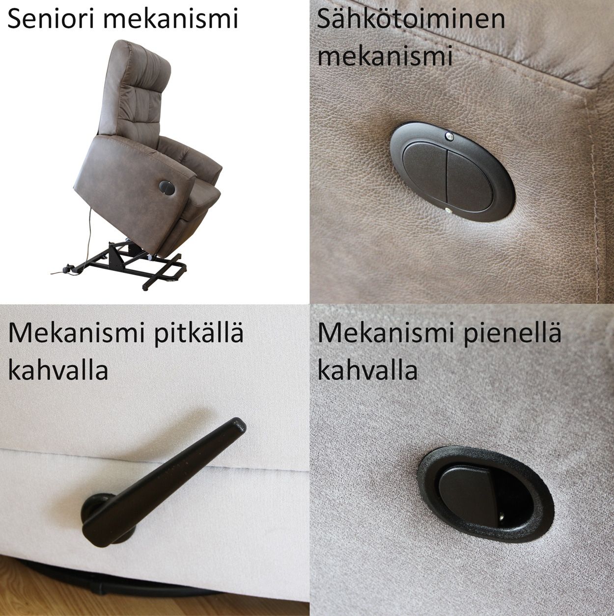 PK Castillo Kick reclinertuoli, kangasverhoiltu