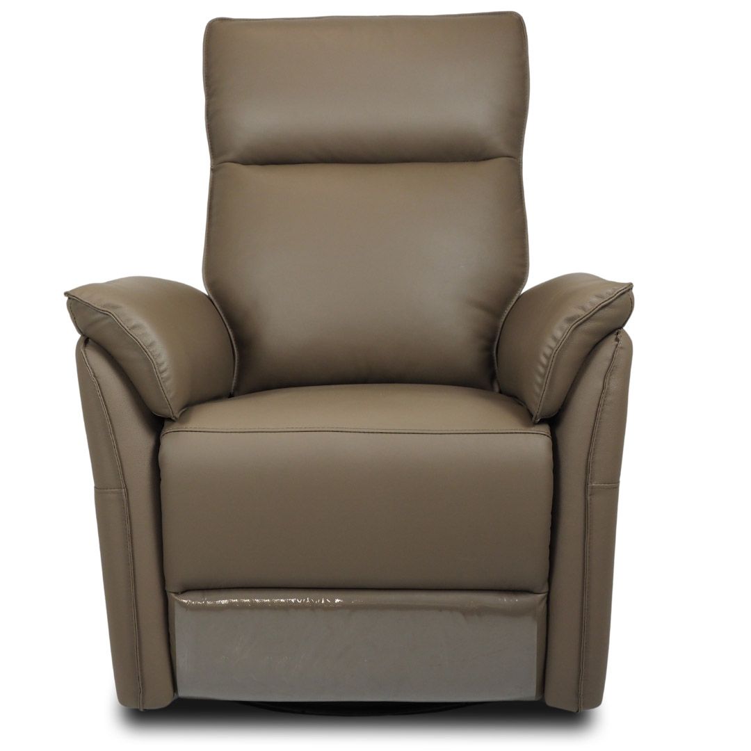 Iisa sähkömekanismituoli, taupe nahka