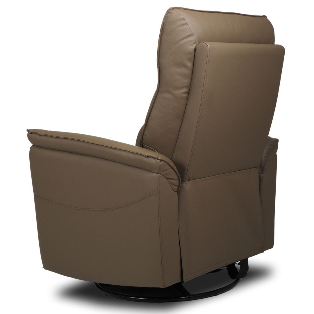 Iisa sähkömekanismituoli, taupe nahka