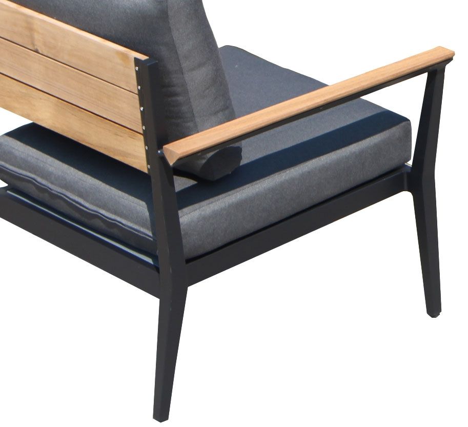 Melbourne kulmasohvasetti, tiikkiä