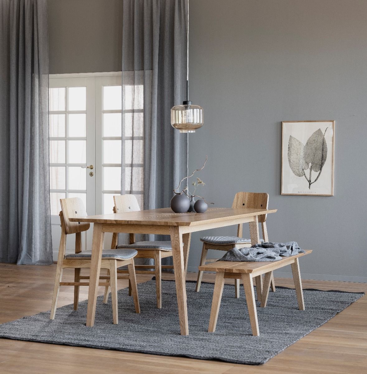 Rowico Melfort ruokapöytä 90x180