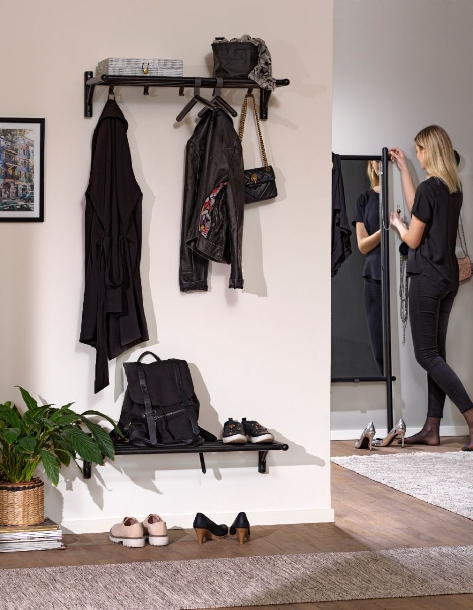 Rowico Milford hattuhylly, musta