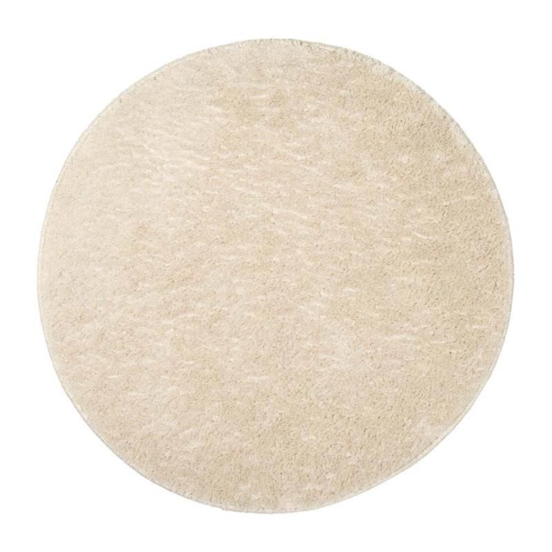 Milja pehmeä kylpyhuonematto, pyöreä valkoinen. paksuus 18mm