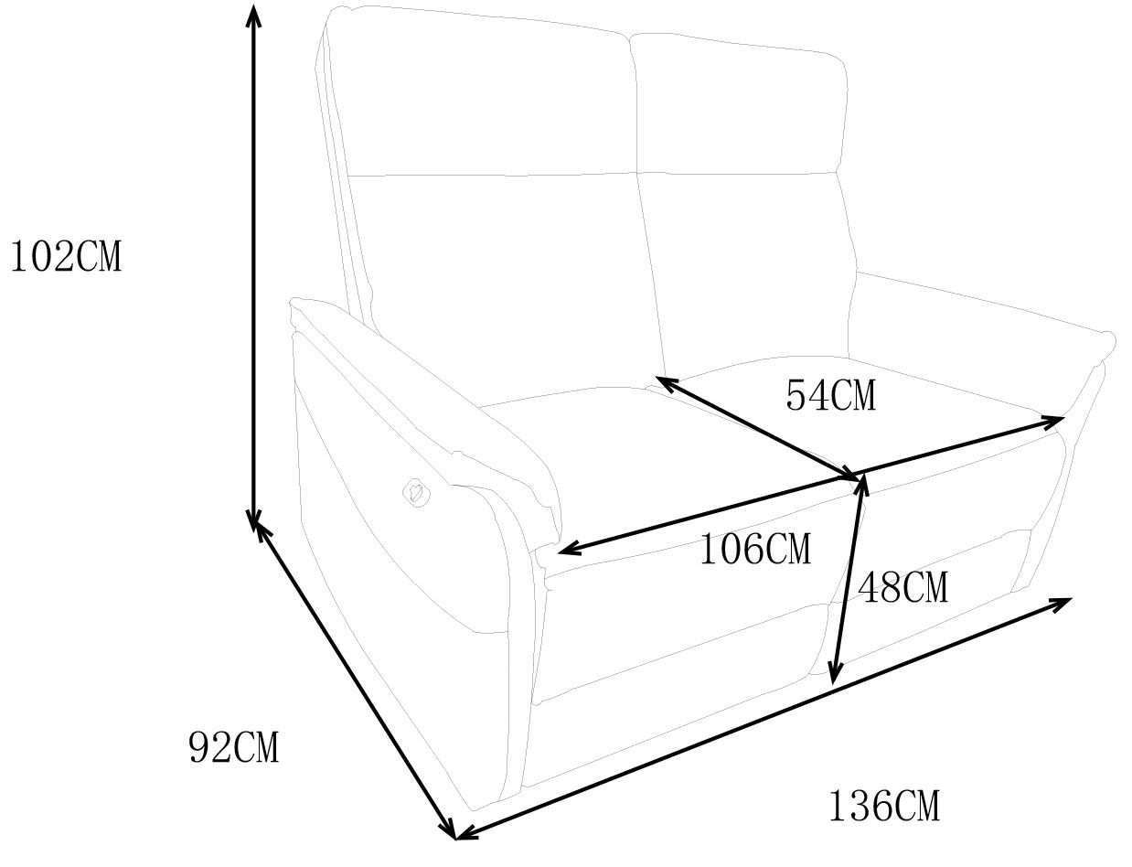 Milos 3+2 sohvakalusto mekanismeillä, vaaleanharmaa