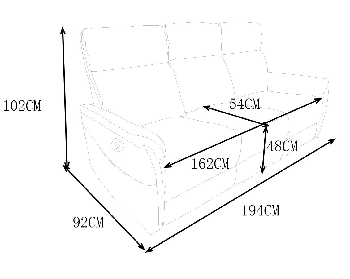 Milos 3+2 sohvakalusto mekanismeillä, vaaleanharmaa