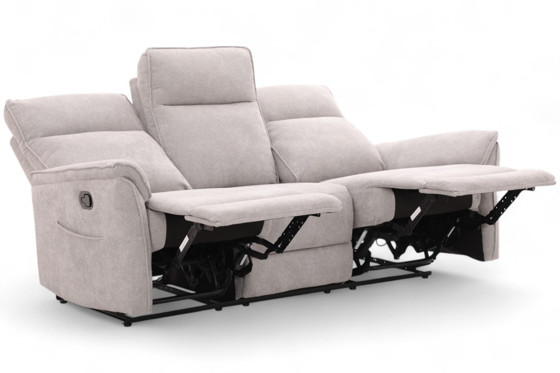 Milos mekanismisohva 3-ist, vaaleanharmaa