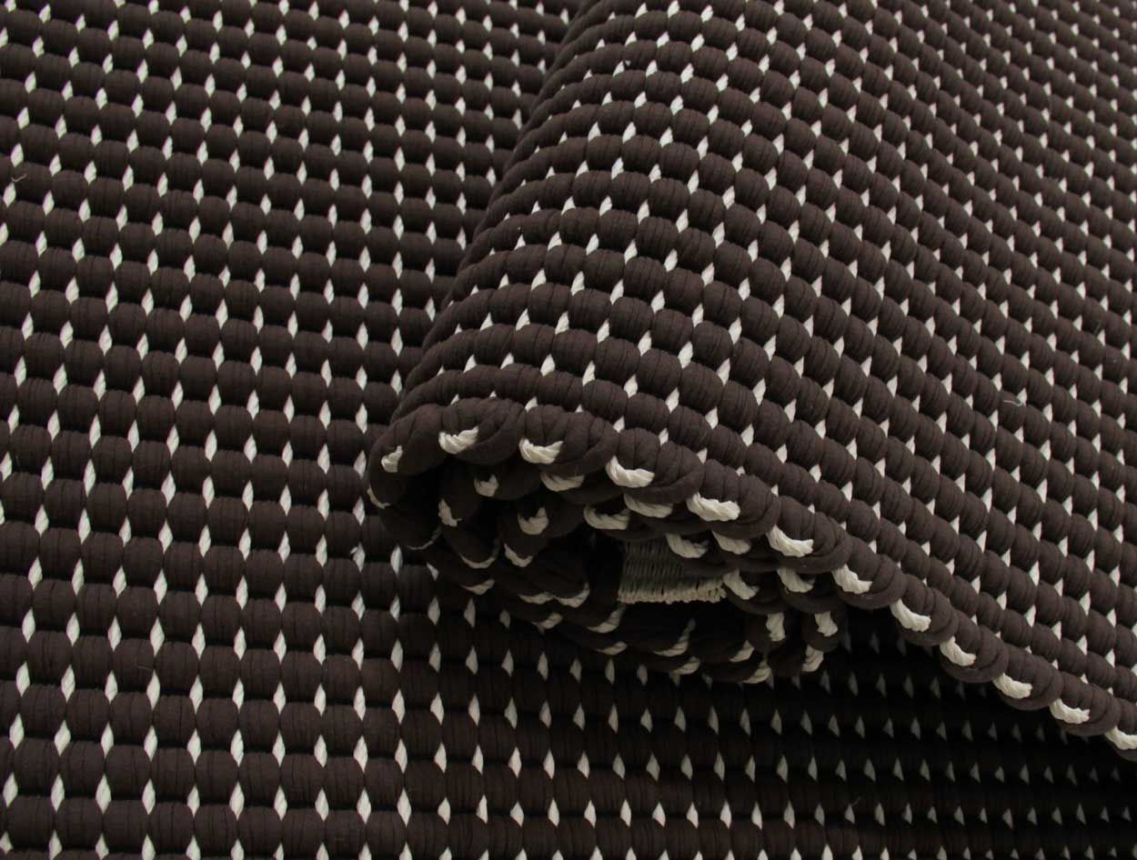 Hanna Korvela Duetto2 matto, ruskea/valk 140x200cm