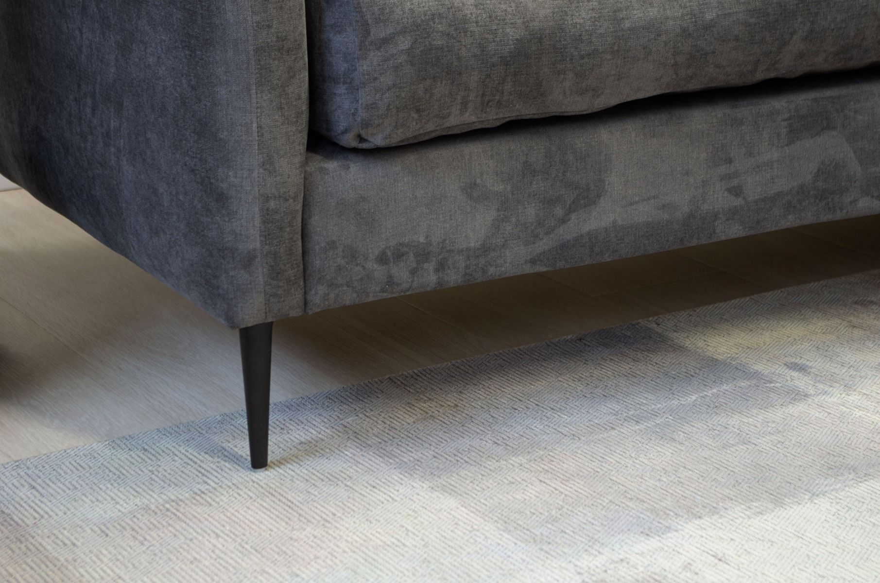 Mocca avokulmasohva 250cm, tummanharmaa