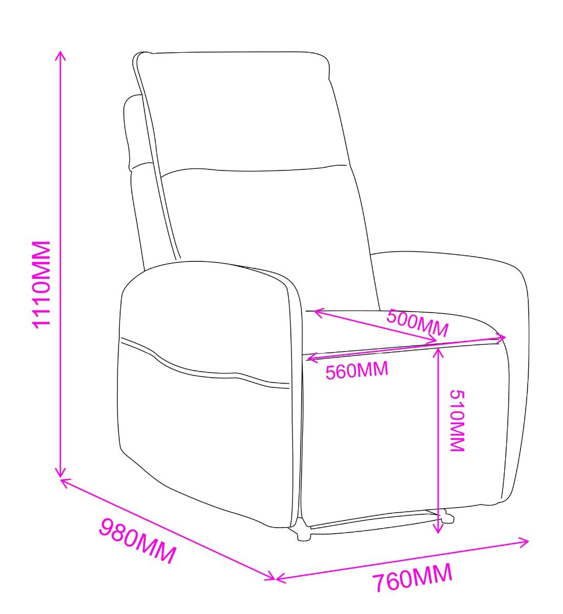 Mondo Touch hierova mekanismituoli, harmaa