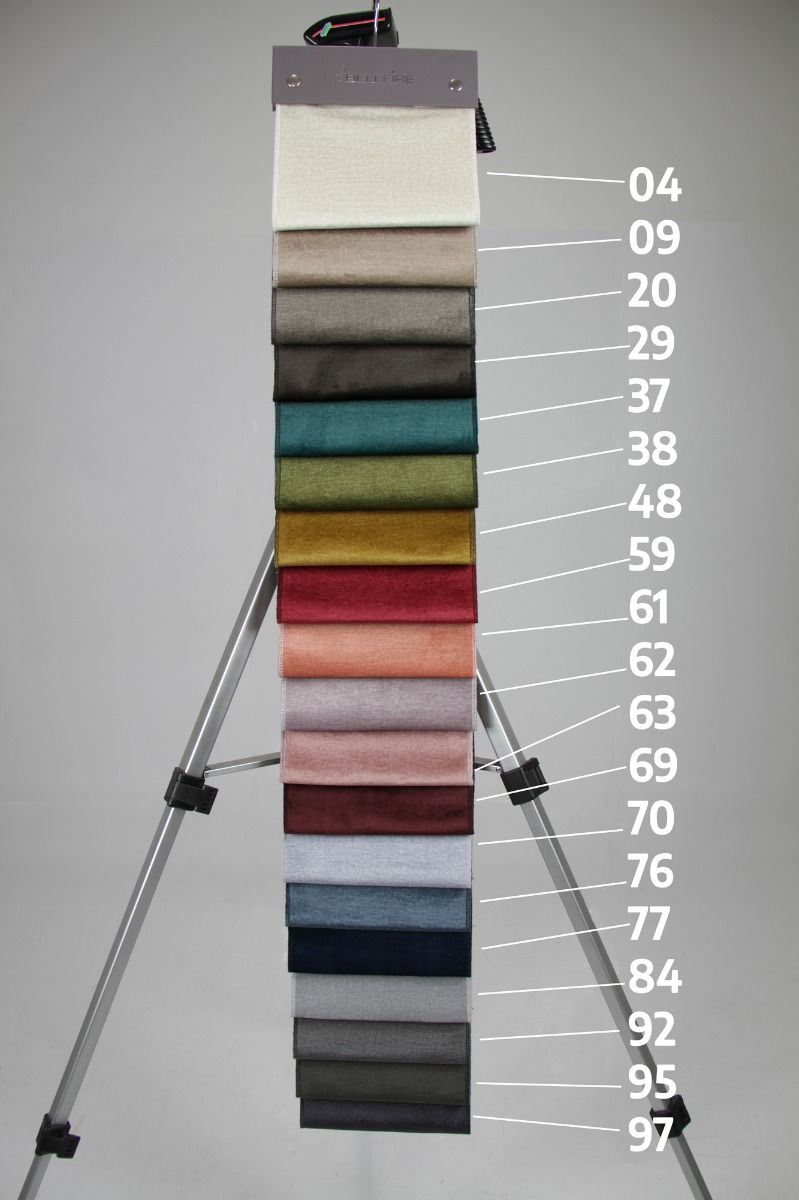 Howard samettisohva 3-istuttava, eri värejä