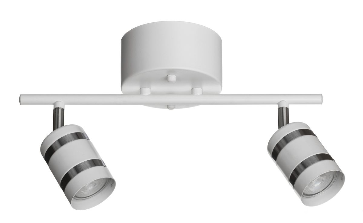 Mons-2 on tyylikäs mattavalkoinen spottivalaisin, jota täydentävät hienostuneet satiiniset yksityiskohdat rungossa.