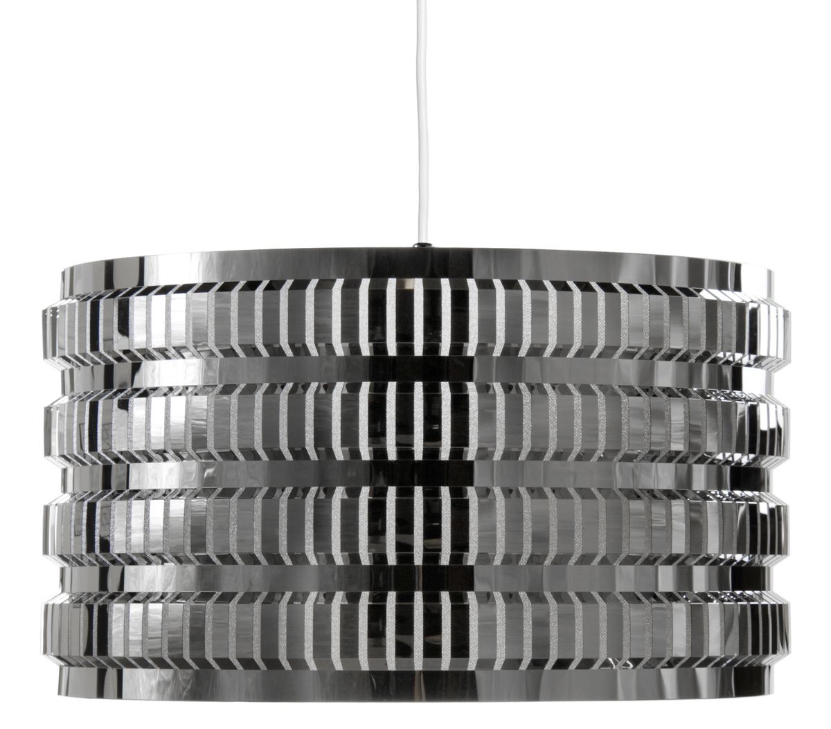 Moona on näyttävä, kromipintainen riippuvalaisin, joka tuo säihkettä ja tyylikkyyttä lähes mihin tahansa tilaan – olipa kyseessä keittiö, olohuone tai makuuhuone. Sen ilmava rakenne ja rungon koristeelliset kuvioleikkaukset suodattavat valoa kauniisti, lu