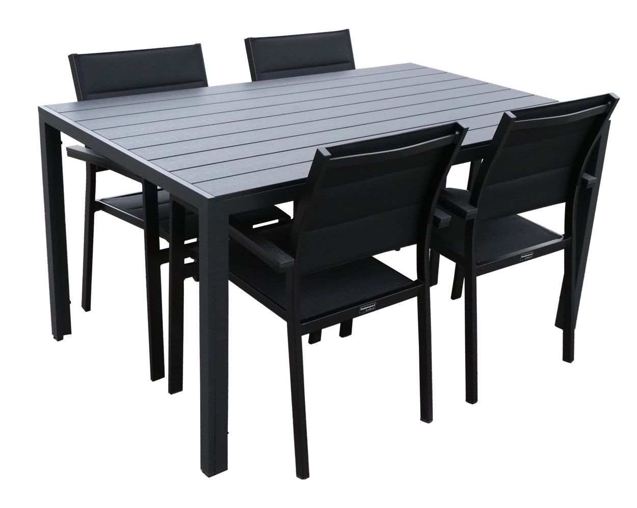 Moonlight terassipöytä + 4 Tango tuolia, eri värejä