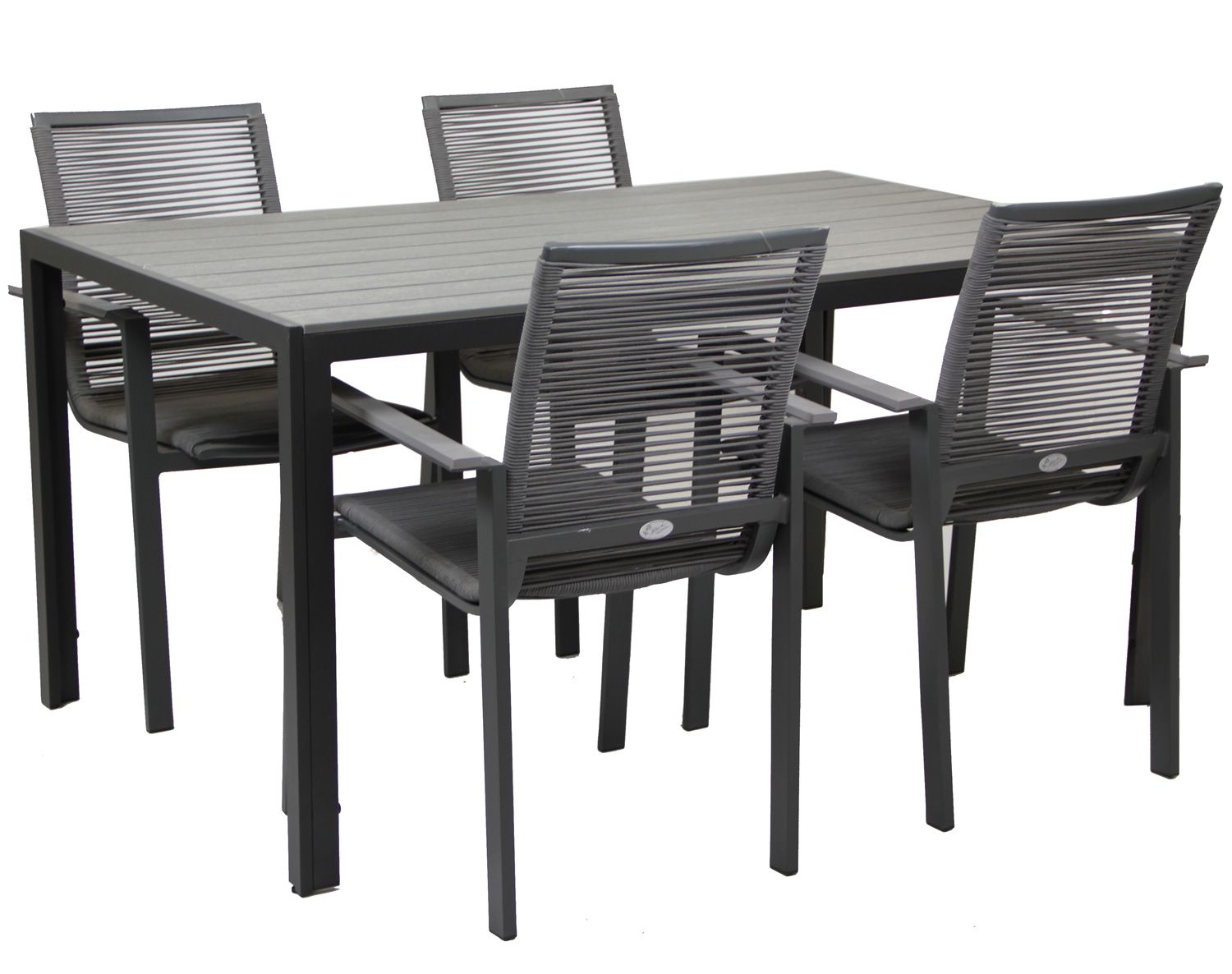 Moonlight 150 cm pöytä ja Malin tuolit