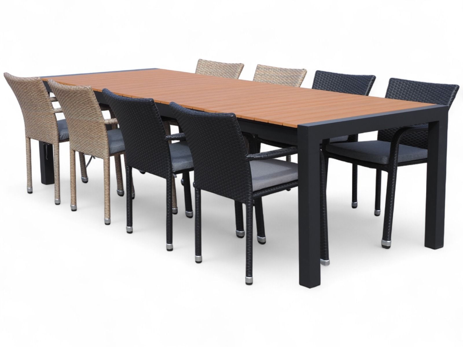 Moonlight jatkopöytä + Apollo tuolit ulos