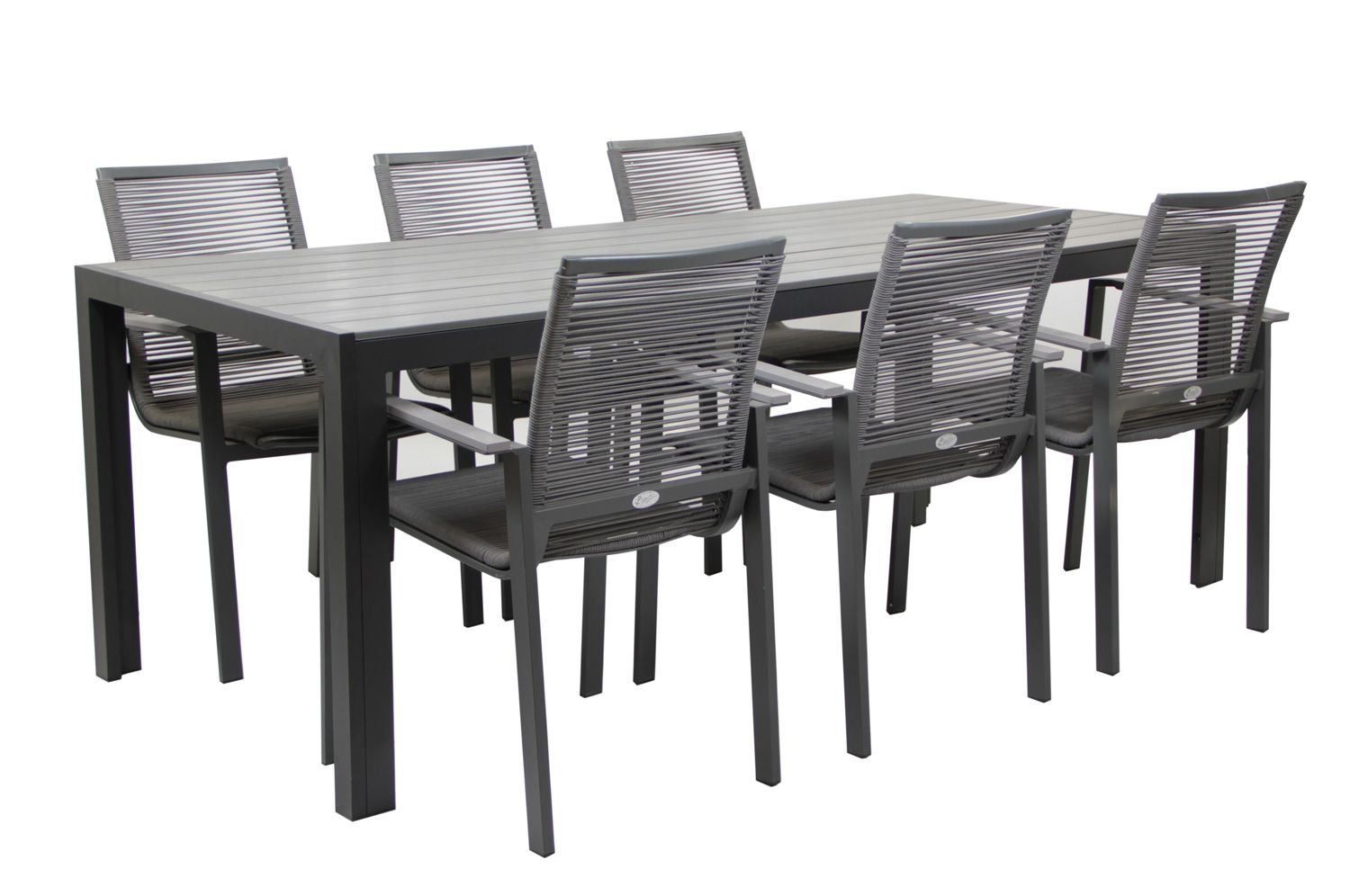 Moonlight pöytä 205 cm ja Malin tuolit