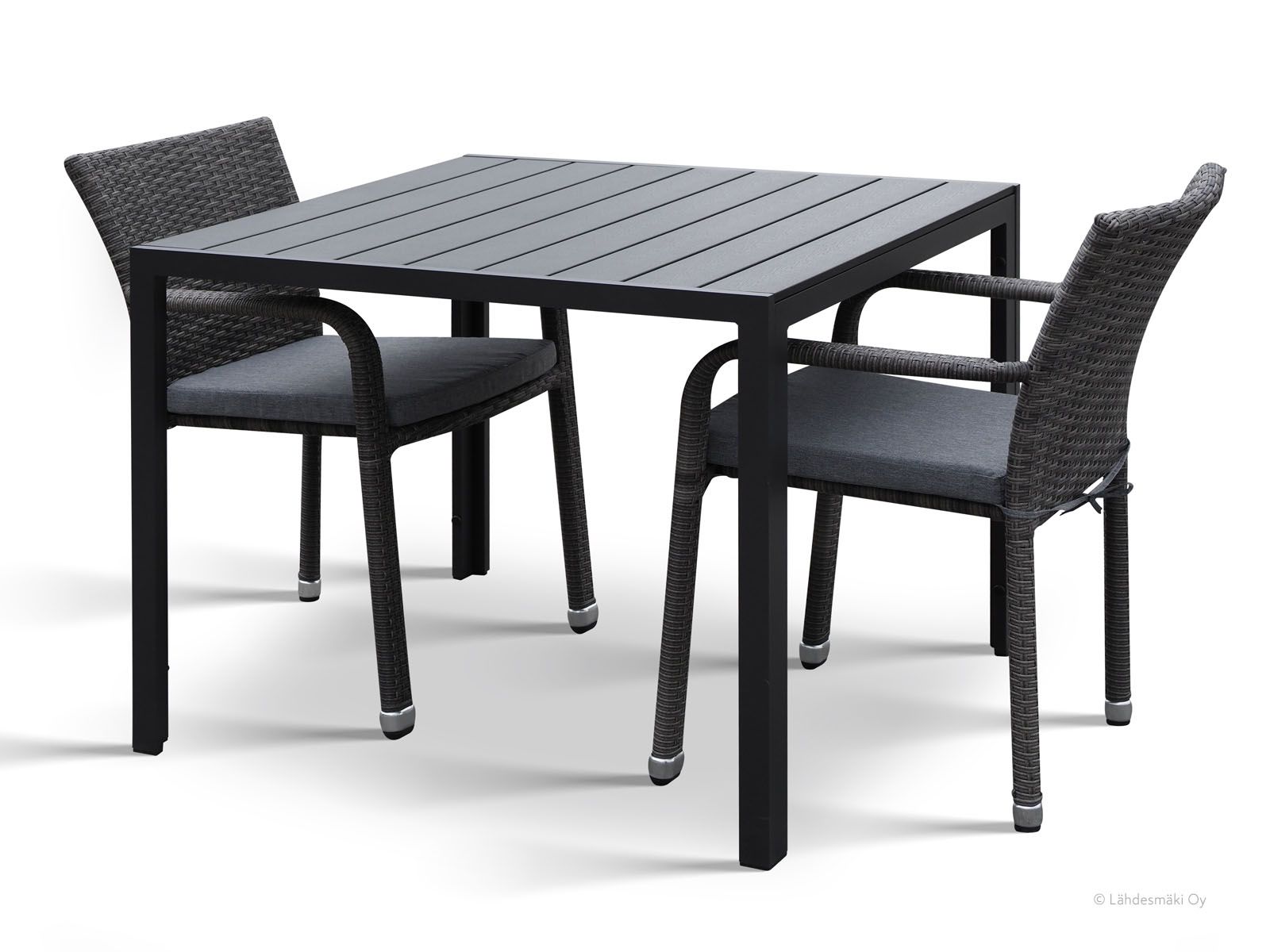 Moonlight terassipöytä Apollo tuoleilla, eri värejä