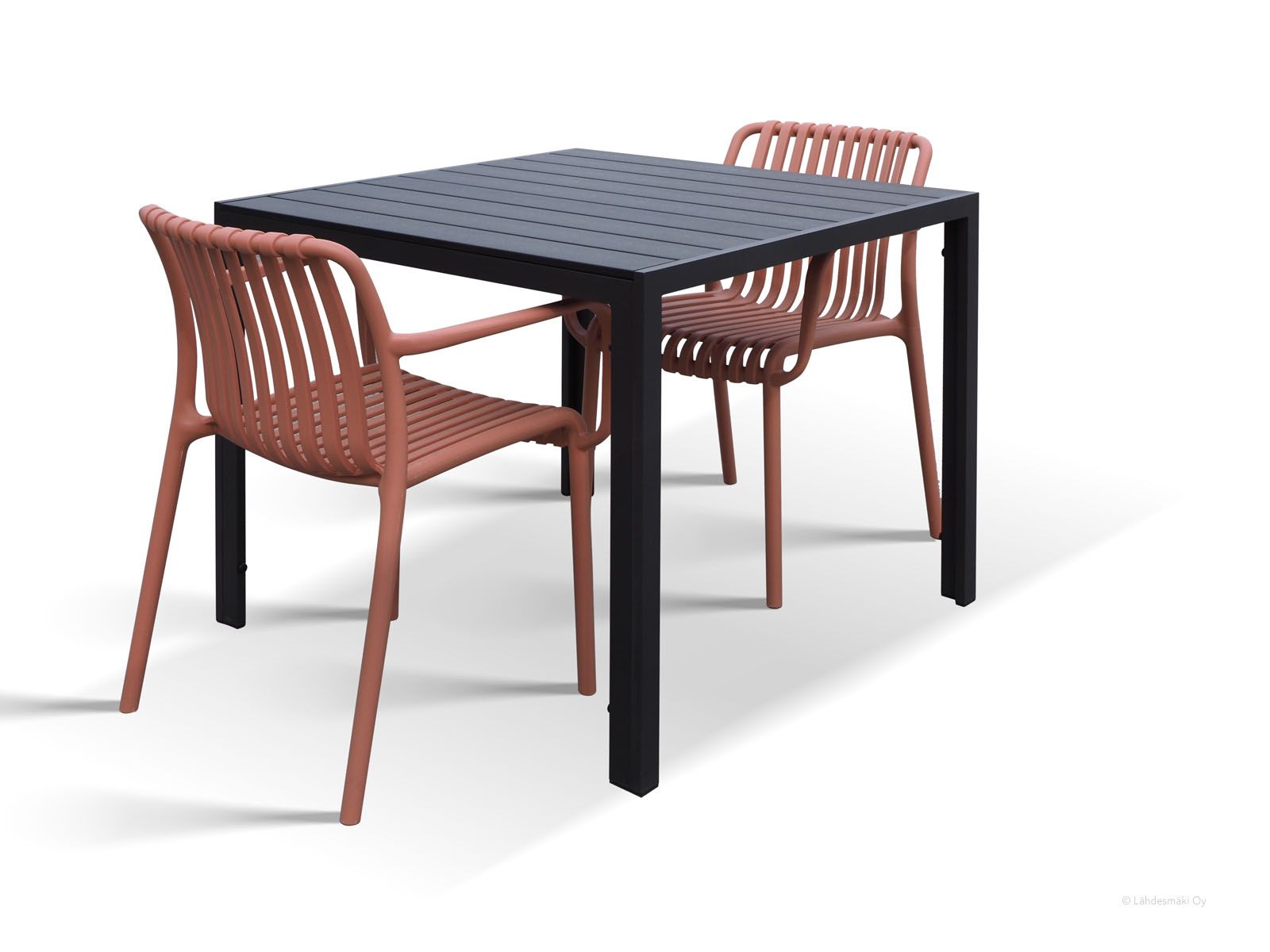 Moonlight terassipöytä 90x90cm, alumiini