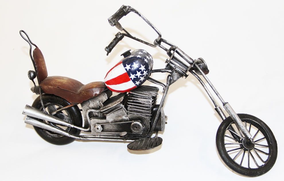 Moottoripyörä, peltiä 30cm