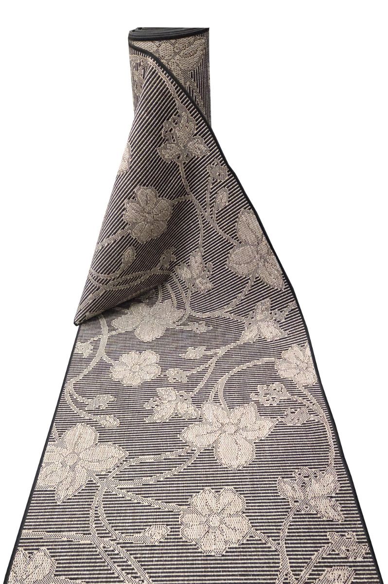 Käytävämatto beige-mustakukka 100 cm