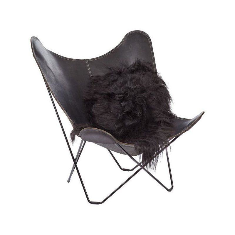 Musta lampaantalja, Icelandic, pitkä karva