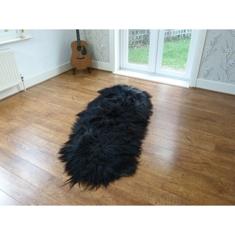 Musta lampaantalja, Icelandic x2, erikoispitkä, pitkä karva