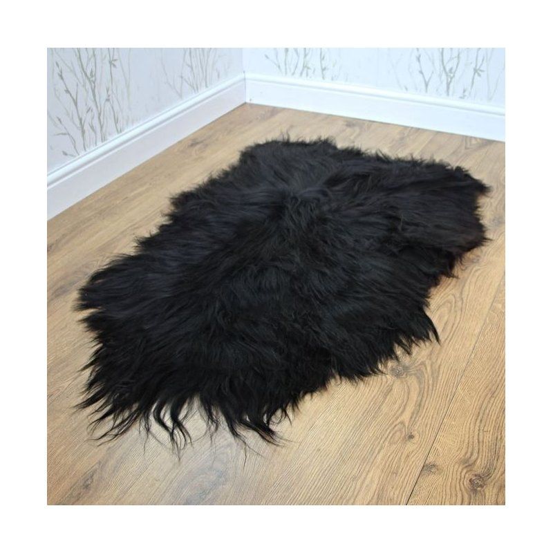 Musta pidempi 100-110 cm lampaantalja, Icelandic, pitkä karva