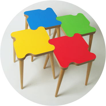 Puulon Mutteri jakkara, eri värejä!