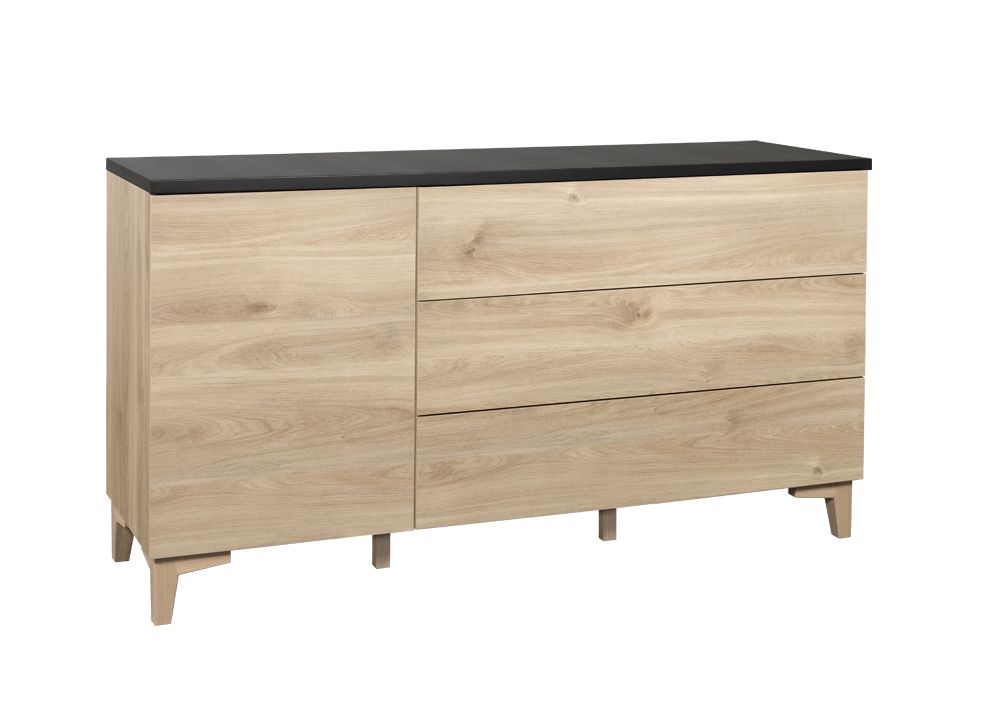 Hiipakka Niklas senkki 150 cm, ovella ja leveillä laatikoilla