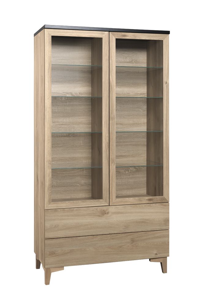 Hiipakka Niklas vitriini 100 cm, laatikoilla